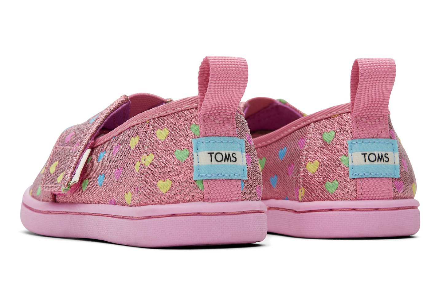 Toms Alpargata Tiny Hearts Espadrille Pink - Kids - 42056-YXTC